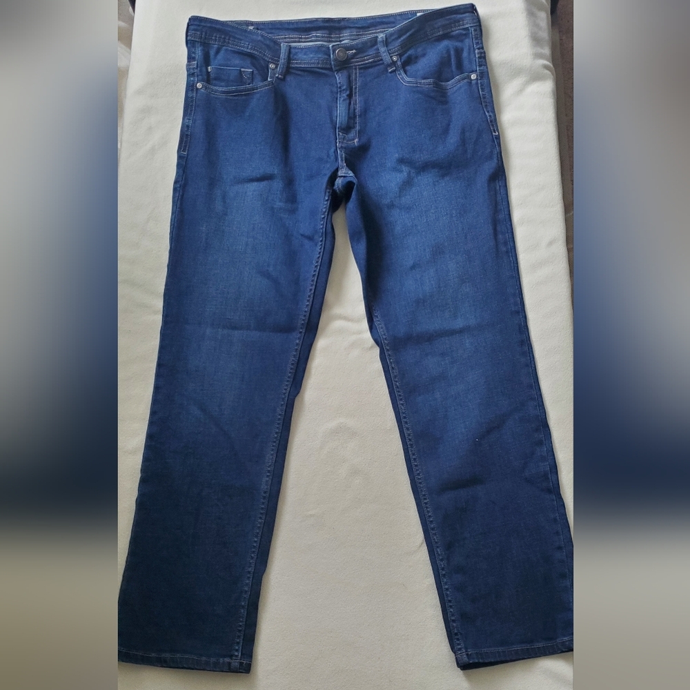Buffalo David Bitton Jackson Dark Blue Denin Straigth Leg STRETCH Size 38x30. - Picture 3 of 14